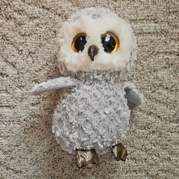 Ty Beanie Boos "Owlette" Plush Stuffed Owl - Picture 1 of 8